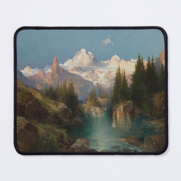 Item preview, A Snowy Mountain Range in Idaho - Thomas Moran designed and sold by tomorrowsart.