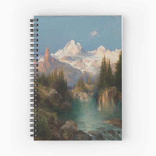 Item preview, A Snowy Mountain Range in Idaho - Thomas Moran designed and sold by tomorrowsart.