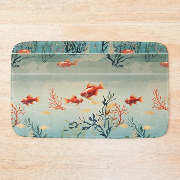 Item preview, Feng Shui Fish Seamless Pattern designed and sold by exitbird.