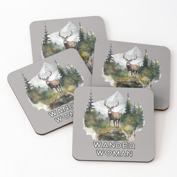 Item preview, Wander Woman with deer spirit animal designed and sold by Andrea-Design.