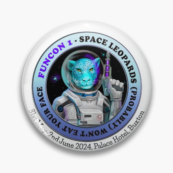 Item preview, Space Leopards Logo (con info, black text) designed and sold by Funcon.