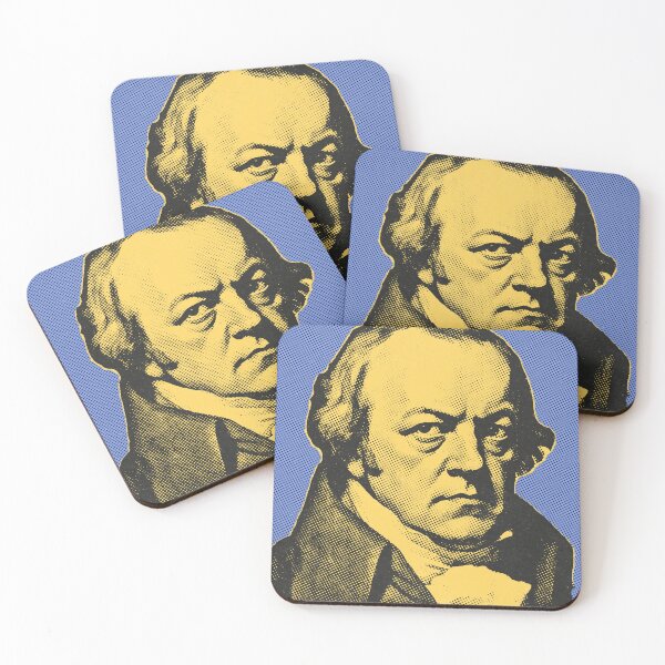 Item preview, English Poet William Blake artwork - blue, yellow  designed and sold by Litstoy.