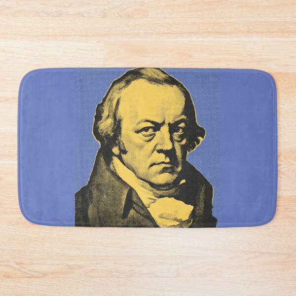Item preview, English Poet William Blake artwork - blue, yellow  designed and sold by Litstoy.
