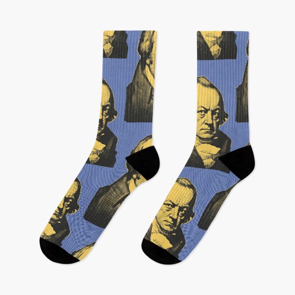 Item preview, English Poet William Blake artwork - blue, yellow  designed and sold by Litstoy.