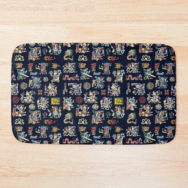Item preview, Aztec Pantheon Square Pattern designed and sold by kernowerno.