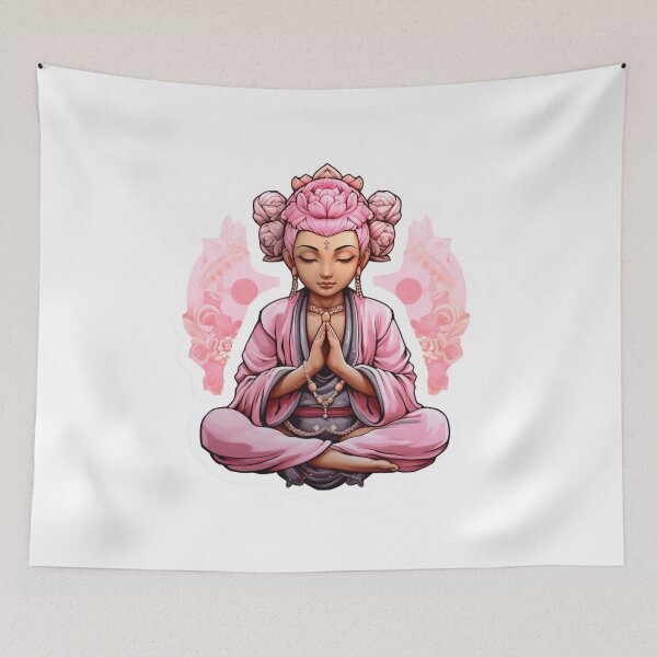 Item preview, Pink Buddha Statue , Digital Art, buddha Modern art 3D designed and sold by MartynGrey.