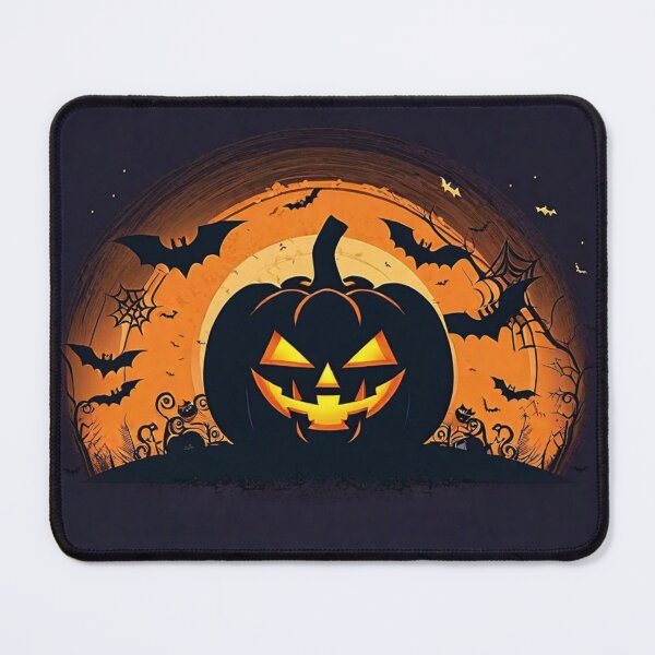 Item preview, Halloween pumpkin with bats designed and sold by Frenchbullrufo.