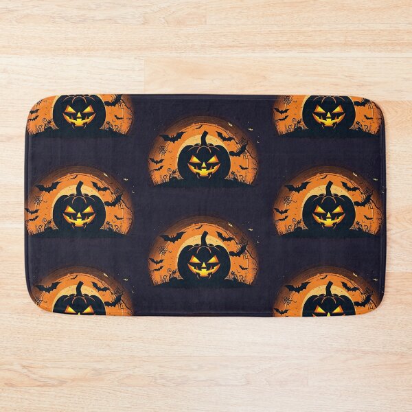 Item preview, Halloween pumpkin with bats designed and sold by Frenchbullrufo.