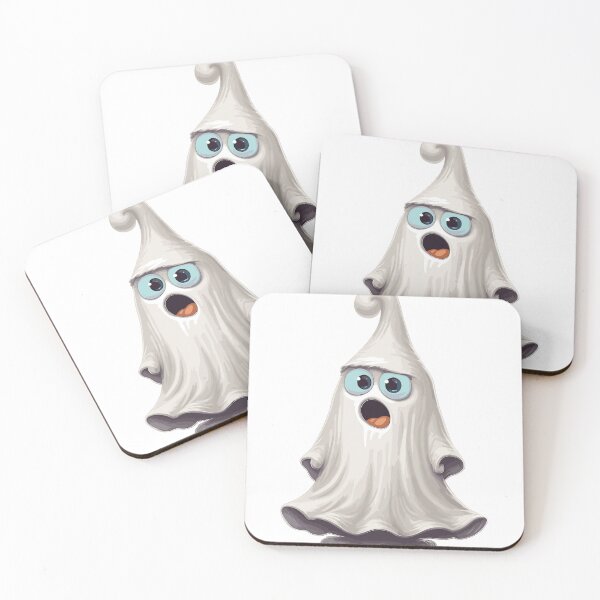 Item preview, Fantasma de dibujos animados lindo de Halloween blanco (Imagen 3/16) designed and sold by DigitalArtify.