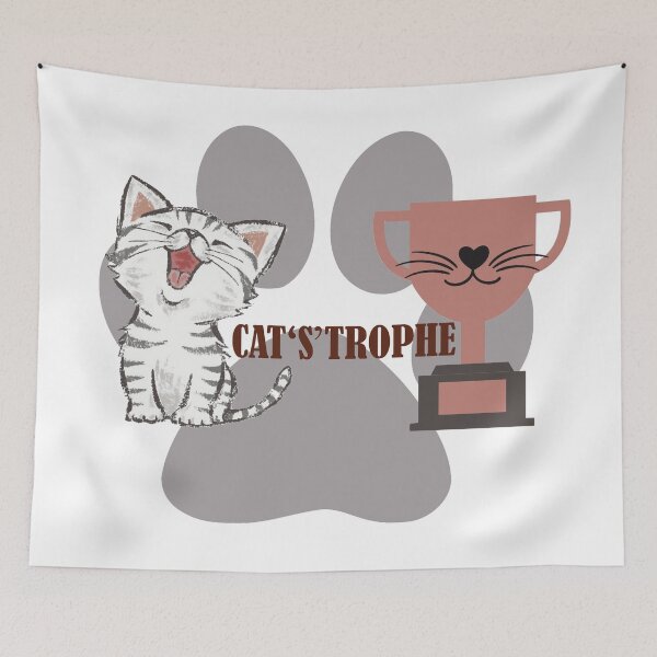Aperçu de l'œuvre Le trophée du chat est une catastrophe créée et vendue par ArtfulGallery1.