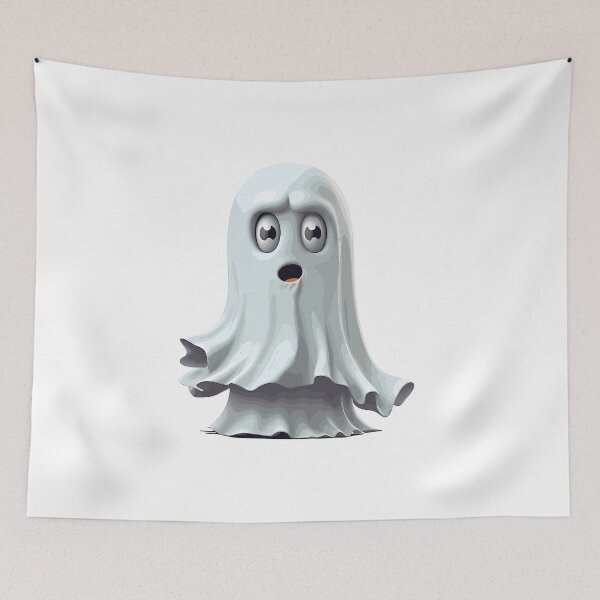 Item preview, Halloween Cute Cartoon Ghost White (Image 4/16) designed and sold by DigitalArtify.