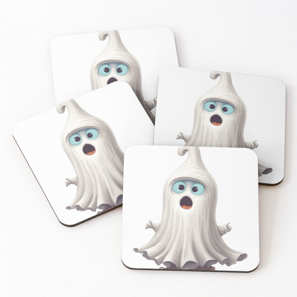 Item preview, Fantasma de dibujos animados lindo de Halloween blanco (Imagen 5/16) designed and sold by DigitalArtify.