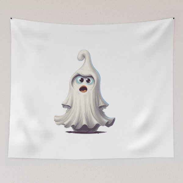 Item preview, Halloween Cute Cartoon Ghost White (Image 6/16) designed and sold by DigitalArtify.