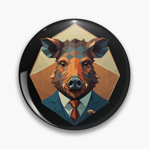 Item preview, A unique geometrical boar designed and sold by twisted-dot.