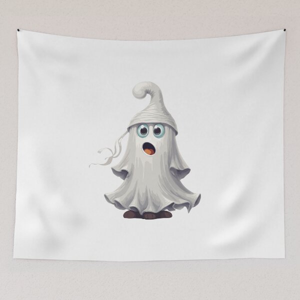 Item preview, Halloween Cute Cartoon Ghost White (Image 8/16) designed and sold by DigitalArtify.
