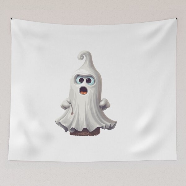 Item preview, Halloween Cute Cartoon Ghost White (Image 10/16) designed and sold by DigitalArtify.