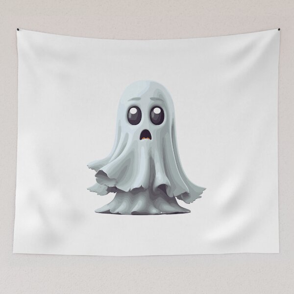 Item preview, Halloween Cute Cartoon Ghost White (Image 11/16) designed and sold by DigitalArtify.