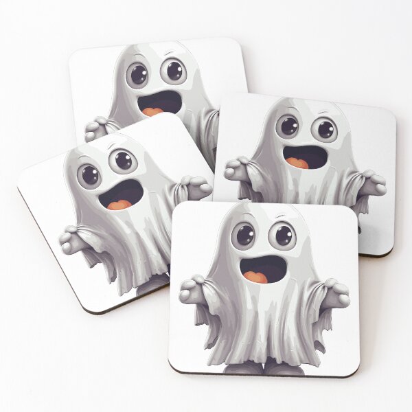 Item preview, Fantasma de dibujos animados lindo de Halloween blanco (Imagen 12/16) designed and sold by DigitalArtify.