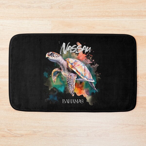 Item preview, Bahamas Seat Turtle Bahamian Flag Beach Great Shark Creek designed and sold by smartrocket.