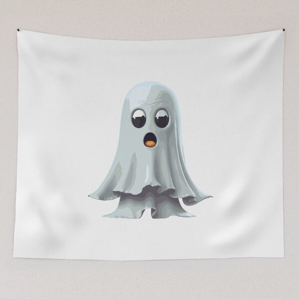 Item preview, Halloween Cute Cartoon Ghost White (Image 15/16) designed and sold by DigitalArtify.