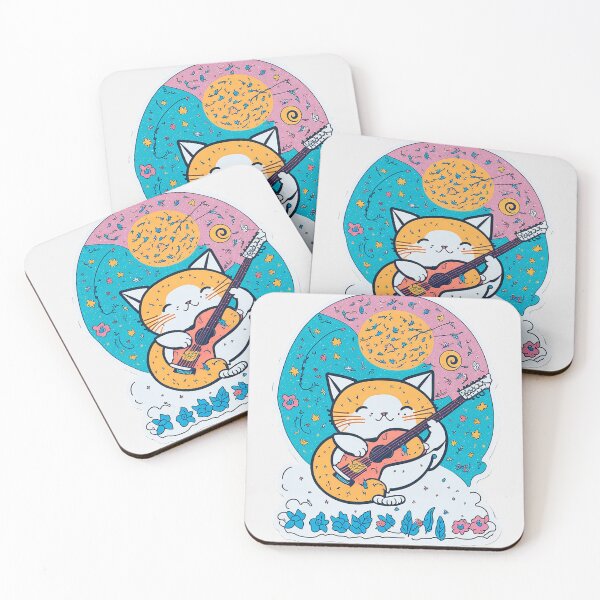 Item preview, rocker zen cat designed and sold by AdrianaGuzmanL.