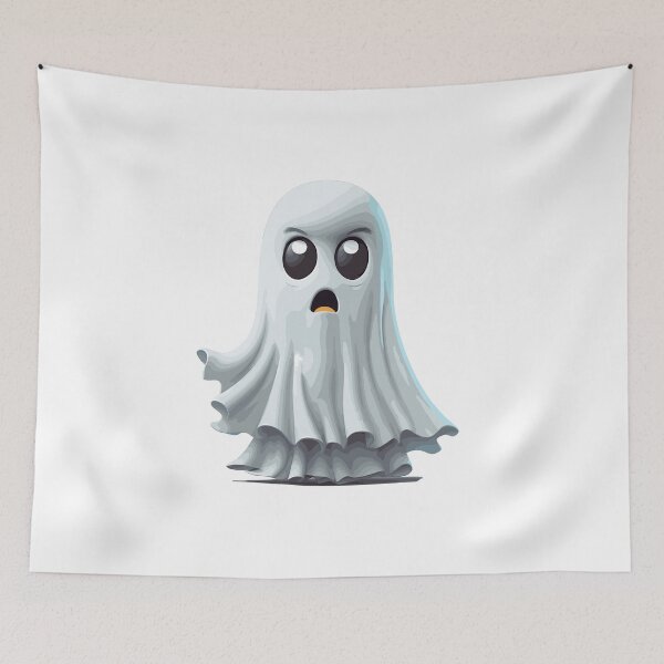 Item preview, Halloween Cute Cartoon Ghost White (Image 16/16) designed and sold by DigitalArtify.