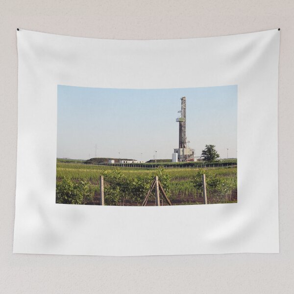 Item preview, landscape with oil drilling rig designed and sold by goceris.