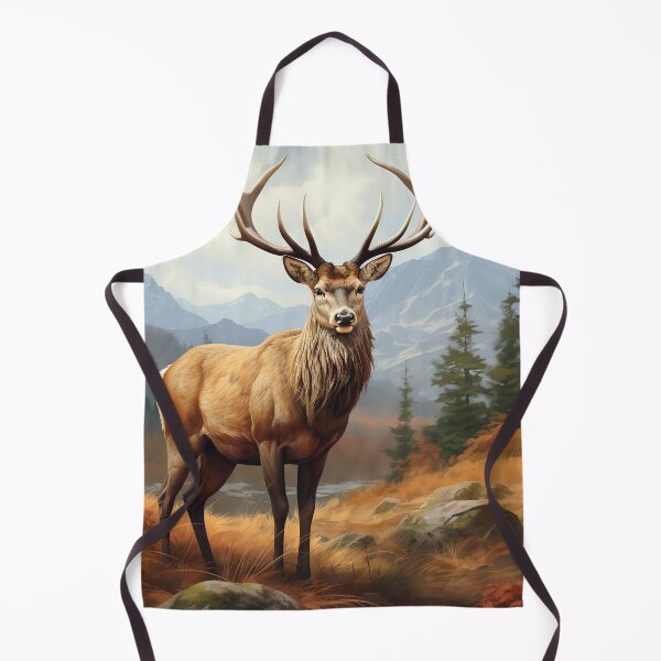 Item preview, Deer and mountains scenery designed and sold by Inktown.