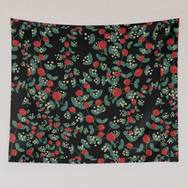 Item preview, December Warmer Vibes With Red Cherry: Black  designed and sold by Asmaa Abdul-Azim.