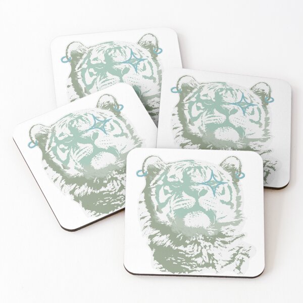 Item preview, Starry eyed tiger Green designed and sold by DividY.