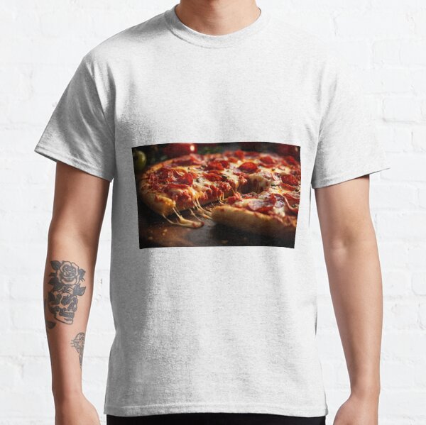 Tee Luv Men's Teenage Mutant Ninja Turtles Pizza T-Shirt