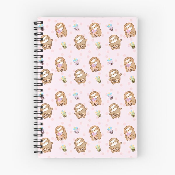 Item preview, Cute Pink Boba Lover Sloths  designed and sold by theslothinme.