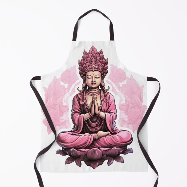 Item preview, Pink Buddha Statue , positive bright sticker , for yoga and focus of attention designed and sold by MartynGrey.