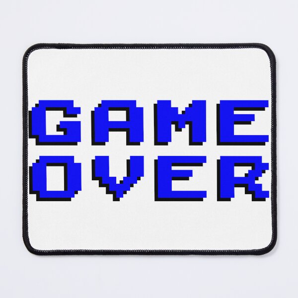 Item preview, Classic Game Over Message in Blue designed and sold by RetroGameDev.
