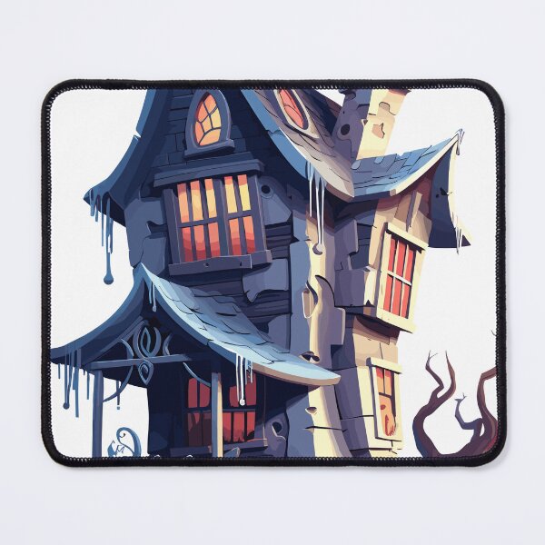 Item preview, Halloween Cute Cartoon Haunted House with Pumpkins (Image 15/20) designed and sold by DigitalArtify.