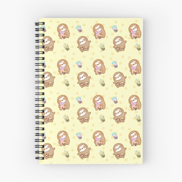 Item preview, Cute Yellow Boba Lover Sloths  designed and sold by theslothinme.