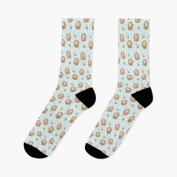 Item preview, Cute Mint Boba Lover Sloths  designed and sold by theslothinme.