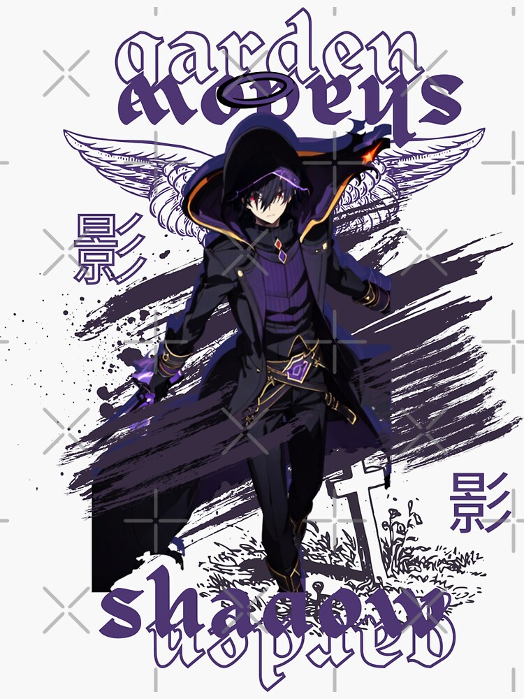 shadow , kage no jitsuryokusha ni naritakute ,the eminence in shadow , anime  arth Sticker for Sale by AnimeArth