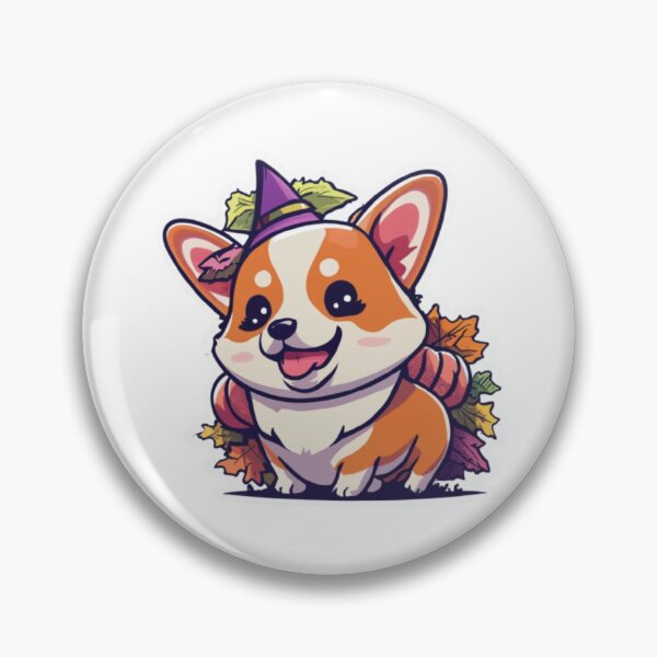 Item preview, Autumn Kawaii Corgi Dog Sticker designed and sold by Virginiia89.