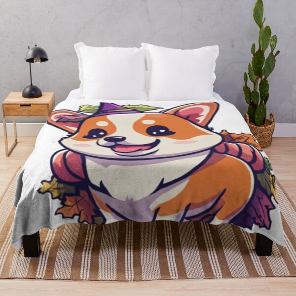 Item preview, Autumn Kawaii Corgi Dog Sticker designed and sold by Virginiia89.