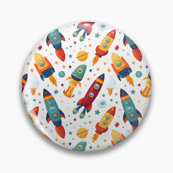 Item preview, Cartoon space shuttles with planets and stars. designed and sold by workshoot.