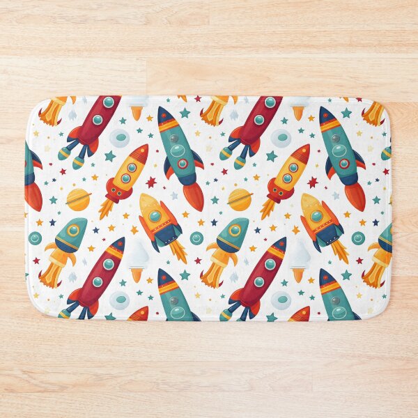 Item preview, Cartoon space shuttles with planets and stars. designed and sold by workshoot.