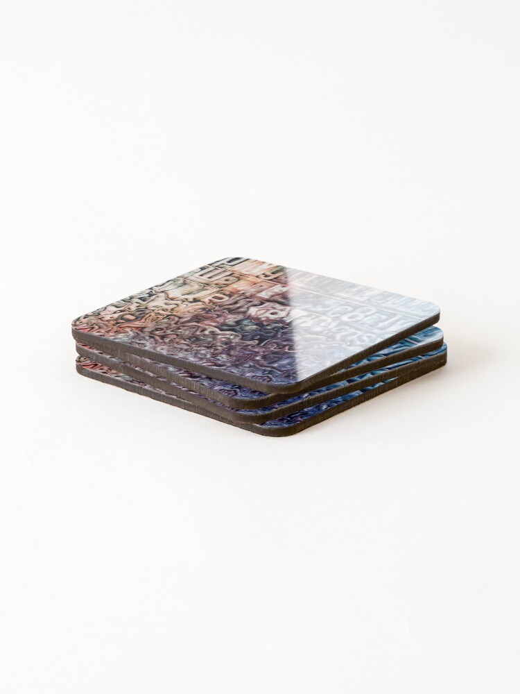 Thumbnail 4 of 5, Coasters (Set of 4), Alphanumeric Abstract designed and sold by perkinsdesigns.