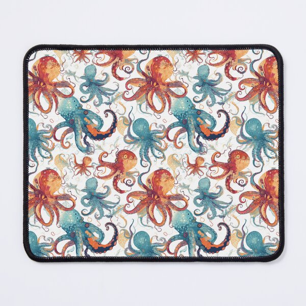 Item preview, Octopus Orange Blue designed and sold by ZodiacKat.