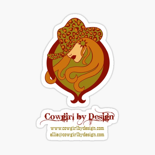 Cowgirl by Design Logo Sticker