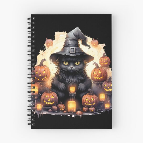 Item preview, Spooky Black Cat - Witching Hour Whiskers designed and sold by LollingLlamaLab.