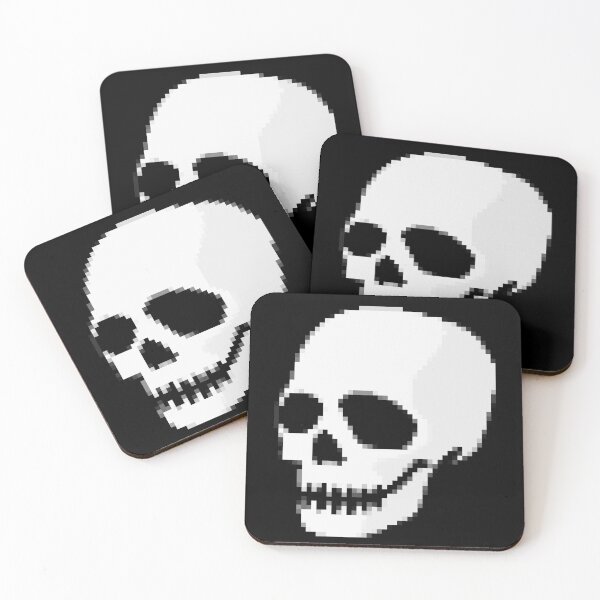 Item preview, Skeleton Skull Pixel Art designed and sold by FunkyMelon.