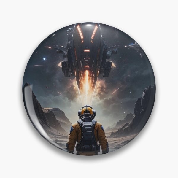 Item preview, Astronaut on alien planet - rear view designed and sold by biiid.