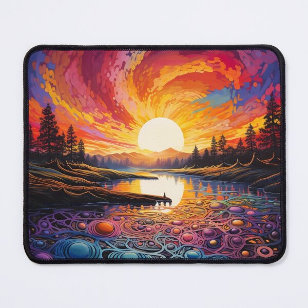 Item preview, Psychedelic Abstract Sunset designed and sold by OdysseyArtworks.