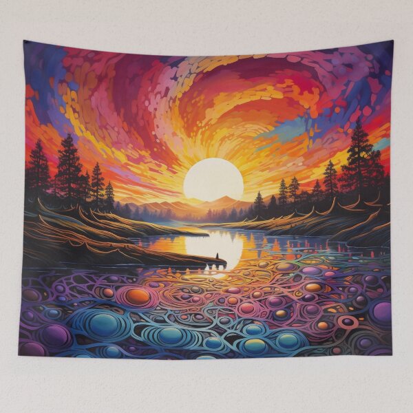 Item preview, Psychedelic Abstract Sunset designed and sold by OdysseyArtworks.